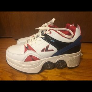 never worn size 7 “quad kick roller skates”